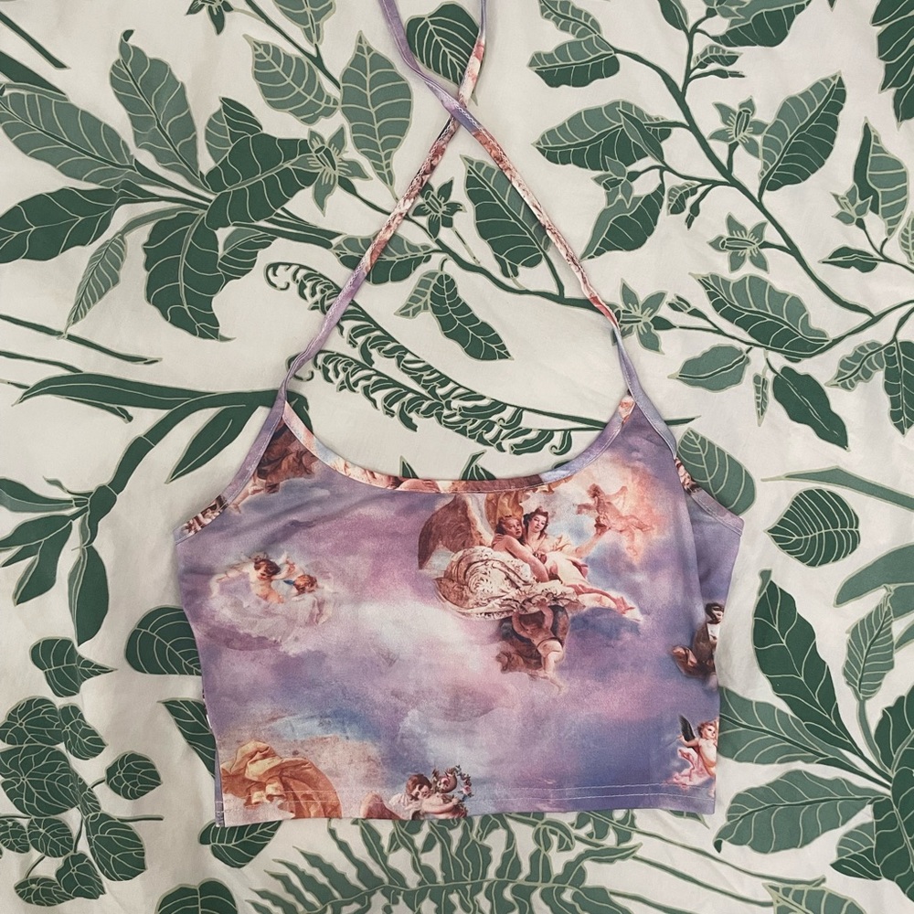 xs/s angel halter crop top